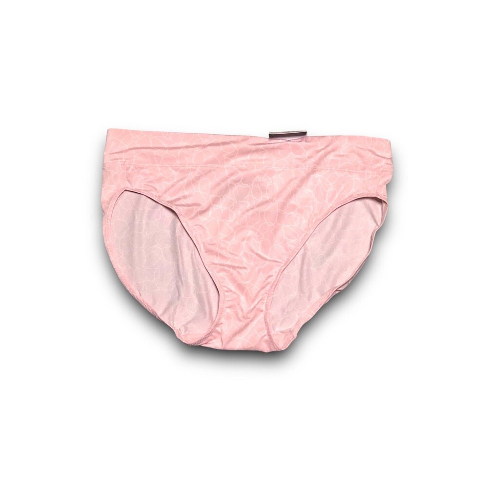 Warners Women's No Pinching No Problems Floral Hi-Cut Panty - Large